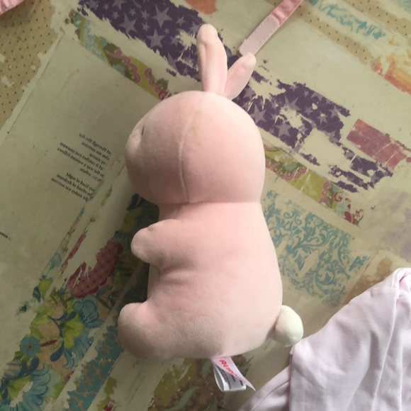 HUGE baby girl bundle! Includes: Onesie, dress, sweater, sun hats, bunny 3M-9M - Picture 15 of 16